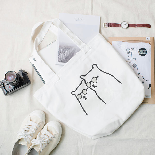 THE COOLEST BEARS IN TOWN, Changeable color tote bag