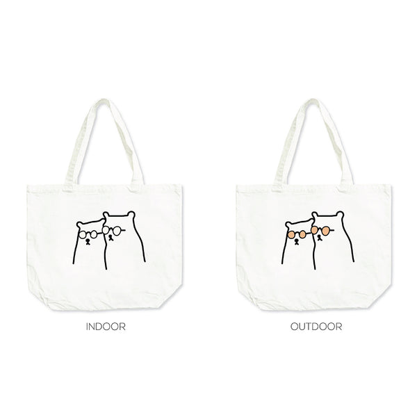 THE COOLEST BEARS IN TOWN, Changeable color tote bag