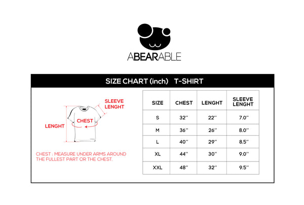 Be(ar) Strong, Changeable color t-shirt (WHITE)