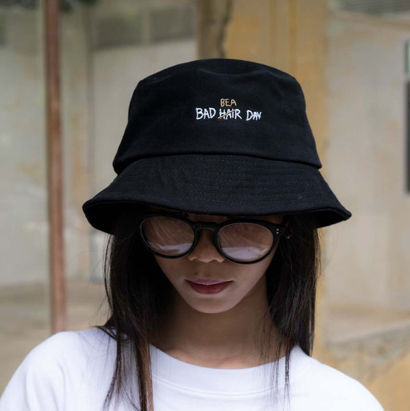 Bad bear day - Bucket Hat (Black)