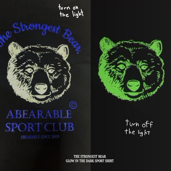 THE STRONGEST BEAR -Glow in the dark t-shirt