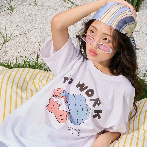NO WORK, Changeable color t-shirt
