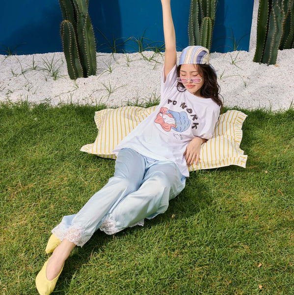 NO WORK, Changeable color t-shirt