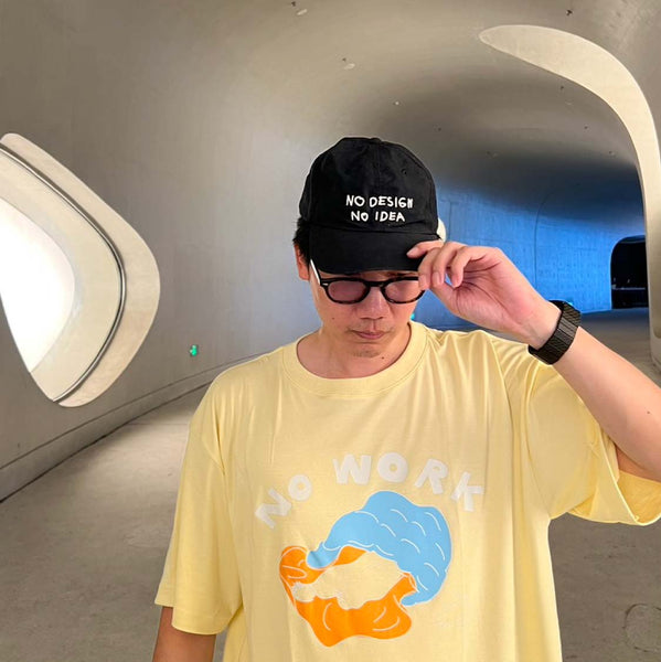 NO WORK, Glow in the dark t-shirt (Butter)