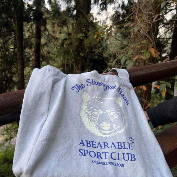 THE STRONGEST BEAR, Glow in the dark tote bag