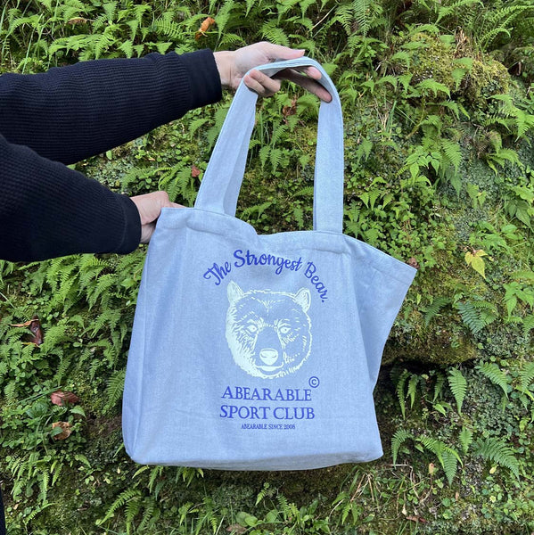 THE STRONGEST BEAR, Glow in the dark tote bag