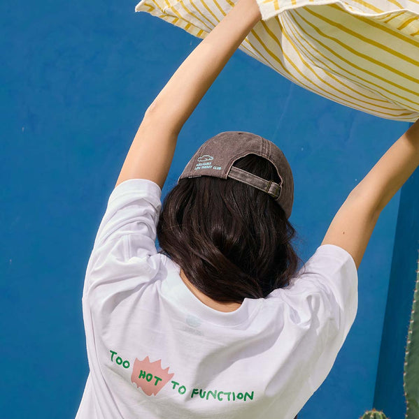 Too hot to function,Changeable color t-shirt