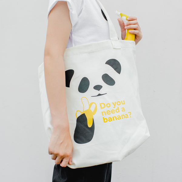 DO YOU NEED A BANANA?, Changeable color tote bag