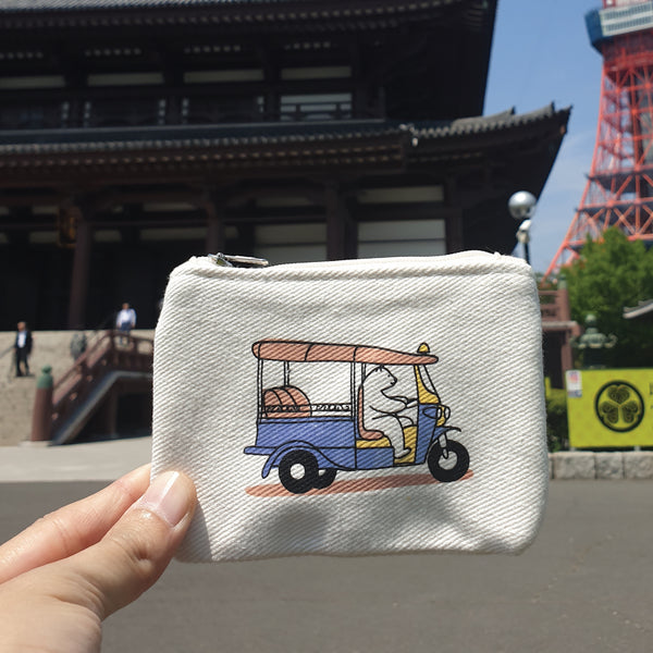 TUK TUK, WAIT FOR ME! ,Changeable color coin bag