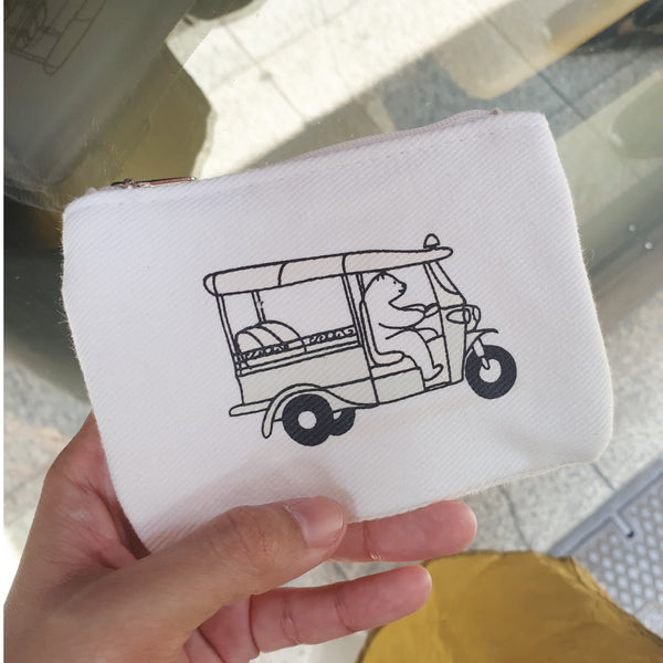 TUK TUK, WAIT FOR ME! ,Changeable color coin bag