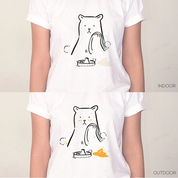Oh sh!t, Changeable color t-shirt by Jiranarong