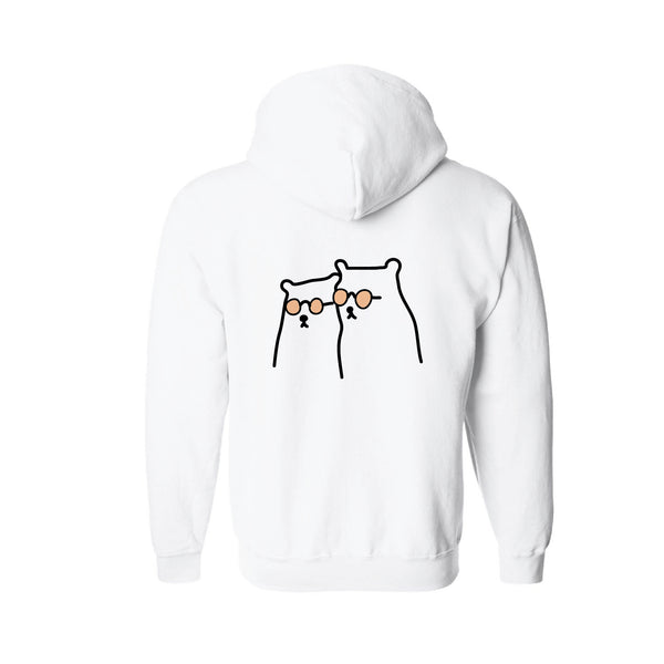 THE COOLEST BEARS IN TOWN, Changeable color hoodies (White)